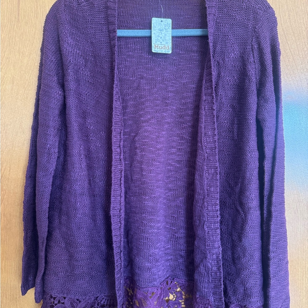 Mudd Purple Women's Cardigan